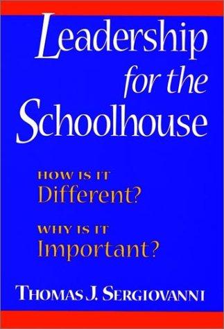 Cover for Leadership for the schoolhouse