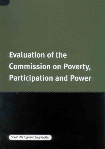 Cover for Evaluation of the Commission on Poverty, Participation and Power