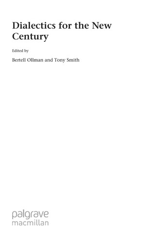 Cover for Dialectics for the new century