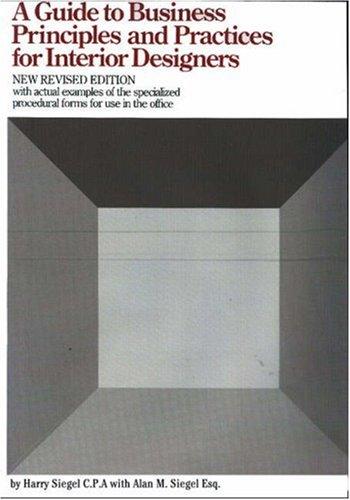 Cover for A guide to business principles and practices for interior designers