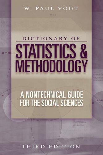 Cover for Dictionary of Statistics & Methodology