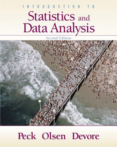 Cover for Introduction to Statistics and Data Analysis