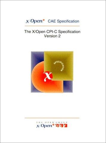 Cover for The X/Open CPI-C Specification, Version 2 (2nd Edition)