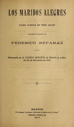Cover for Los maridos alegres