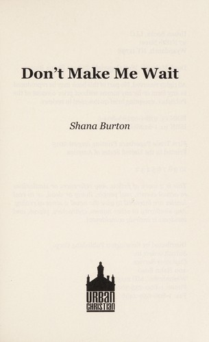 Cover for Don't make me wait