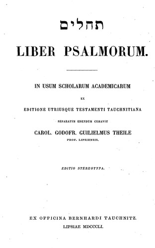 Cover for Sefer Tehilim