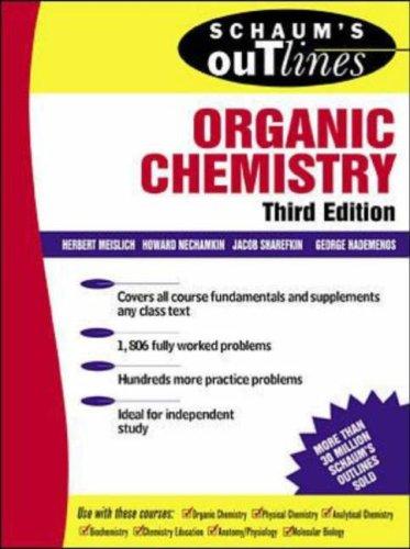Cover for Schaum's Outline of Organic Chemistry