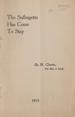 Cover for The suffragette has come to stay