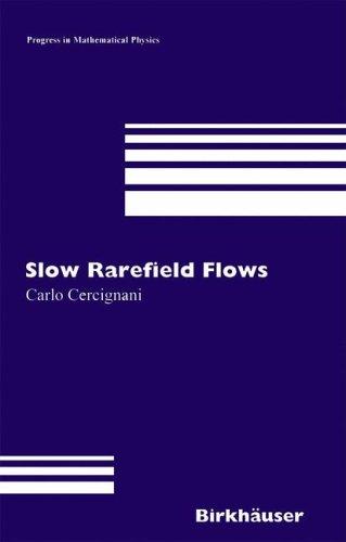Cover for Slow Rarefied Flows