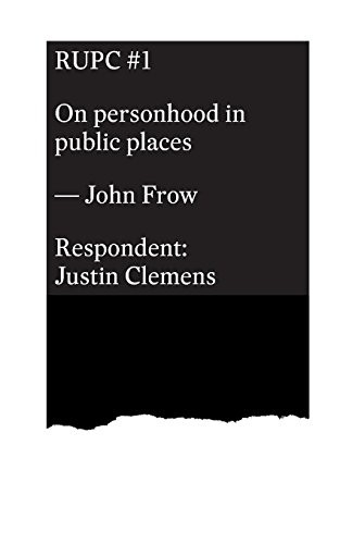 Cover for On personhood in public places