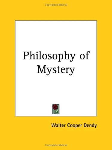 Cover for Philosophy of Mystery