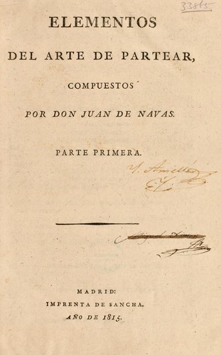 Cover for Elementos del arte de partear