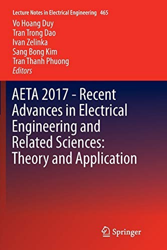 Cover for AETA 2017 - Recent Advances in Electrical Engineering and Related Sciences