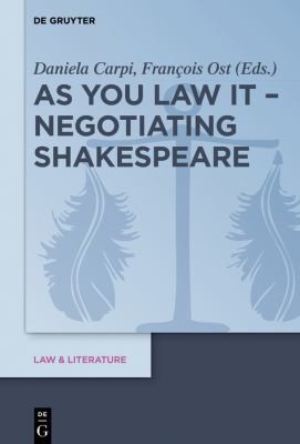 Cover for As You Law It - Negotiating Shakespeare