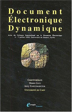 Cover for Document électronique dynamique