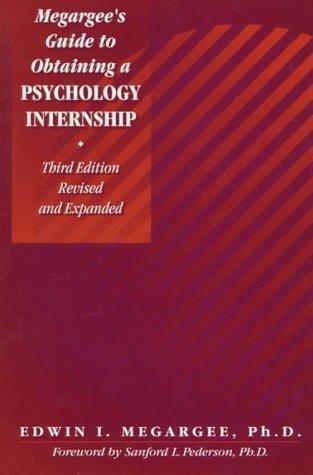 Cover for Megargee's guide to obtaining a psychological internship