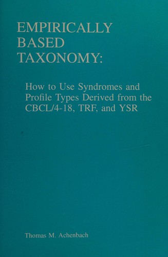 Cover for Empirically based taxonomy