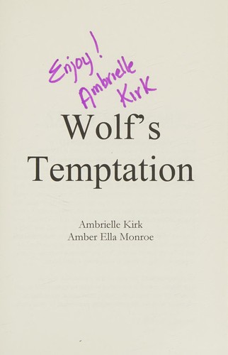 Cover for Wolf's temptation