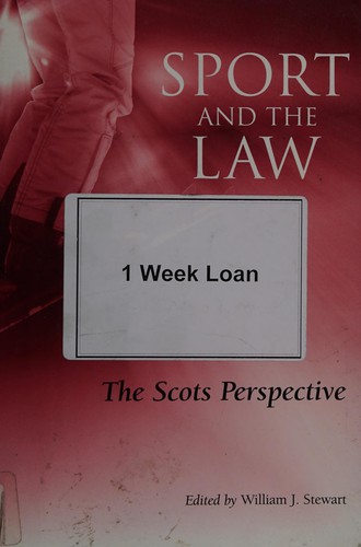 Cover for Sport and the Law