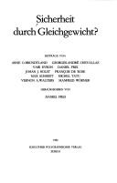 Cover for Sicherheit durch Gleichgewicht?