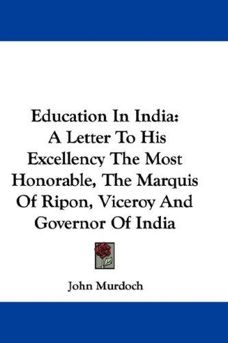 Cover for Education In India