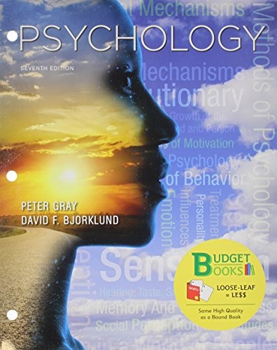 Cover for Loose-leaf Version for Psychology