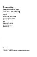 Cover for Percolation, localization, and superconductivity