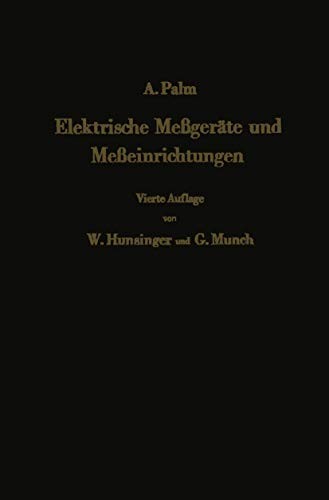 Cover for Elektrische Meßgeräte Und Meßeinrichtungen