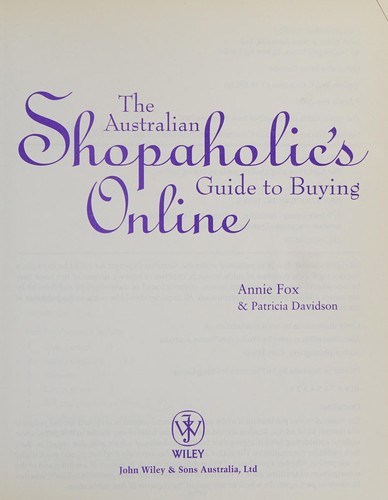 Cover for The Australian shopaholic's guide to buying online