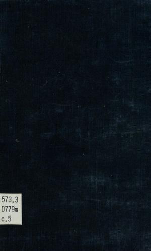 Cover for Mankind evolving