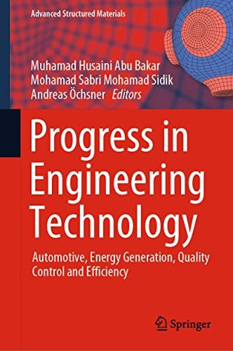 Cover for Progress in Engineering Technology
