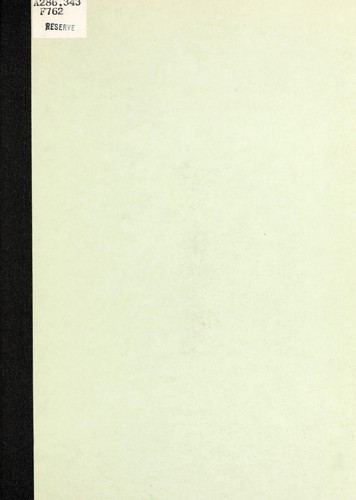 Cover for Report of livestock market development study in Argentina, Uruguay, Brazil, and Guatemala, July 19 - August 30, 1961