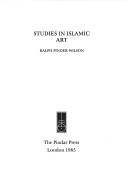 Cover for Studies in Islamic art