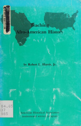 Cover for Teaching Afro-American history