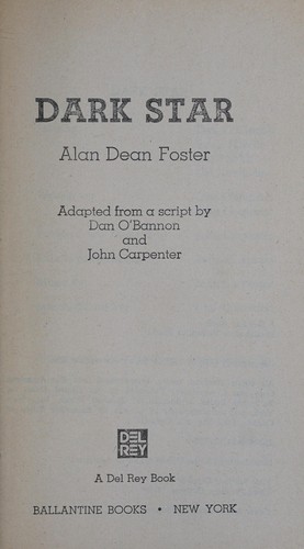 Cover for Dark Star