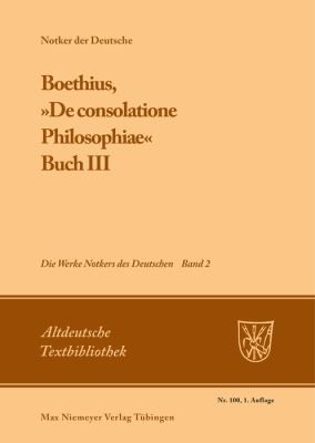 Cover for Boethius, »de Consolatione Philosophiae«