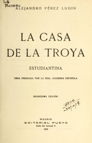 Cover for La casa de la Troya