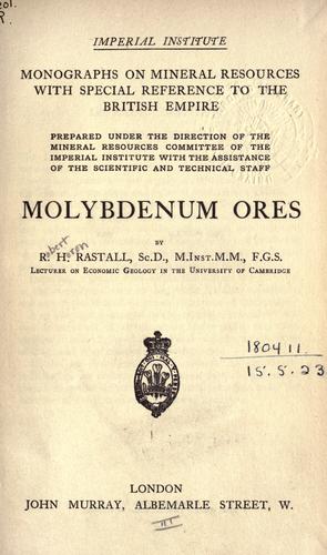 Cover for Molybdenum ores.