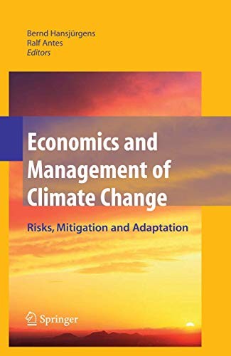 Cover for Economics and Management of Climate Change