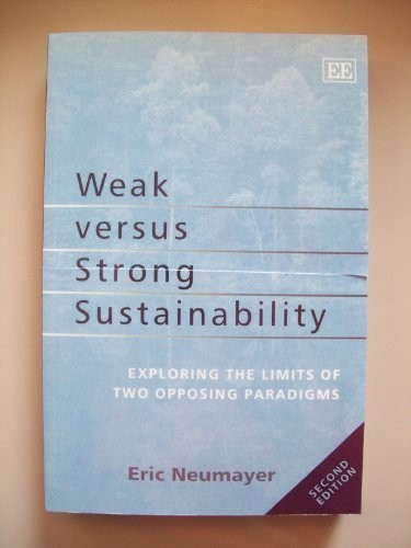 Cover for Weak Versus Strong Sustainability