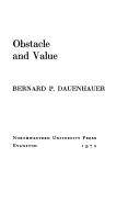 Cover for Obstacle and value.