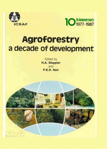 Cover for Agroforestry, a decade of development