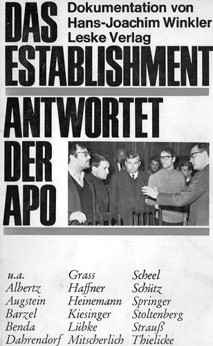 Cover for Das Establishment antwortet der APO