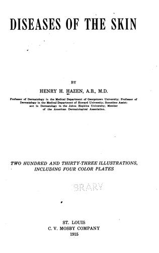 Cover for Diseases of the skin