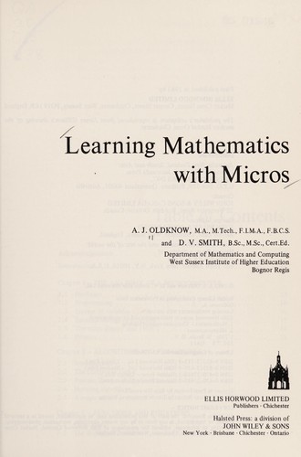 Cover for Learning mathematics with micros