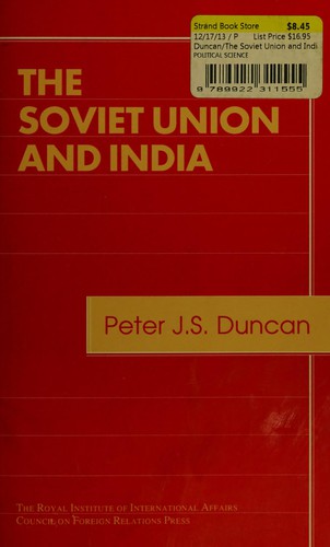Cover for The Soviet Union and India