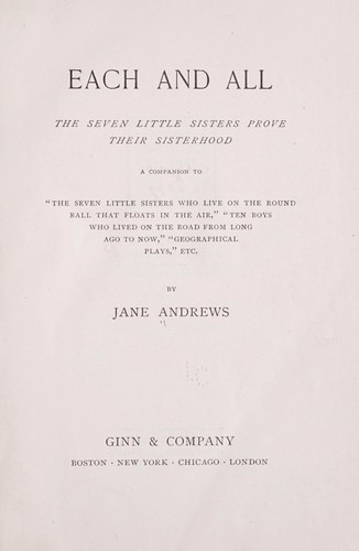 Cover for Each and all