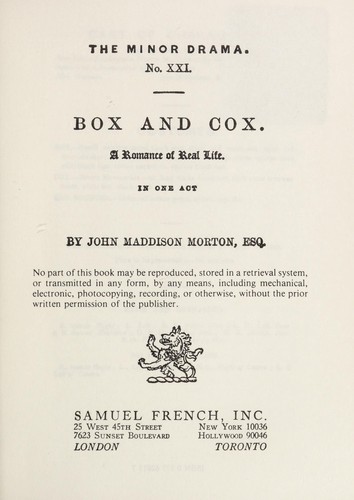 Cover for Box and Cox
