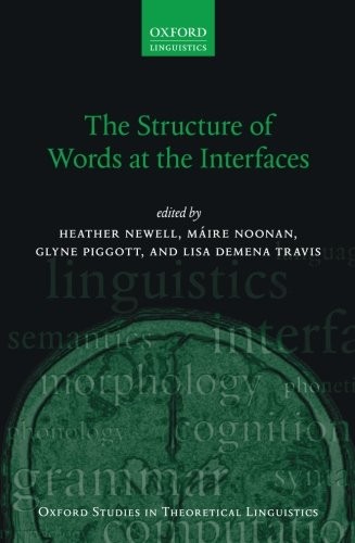 Cover for The Structure of Words at the Interfaces