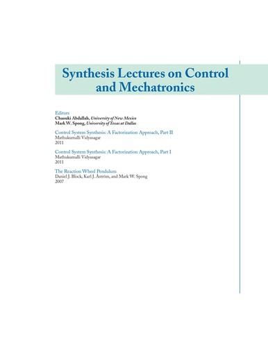 Cover for Control system synthesis